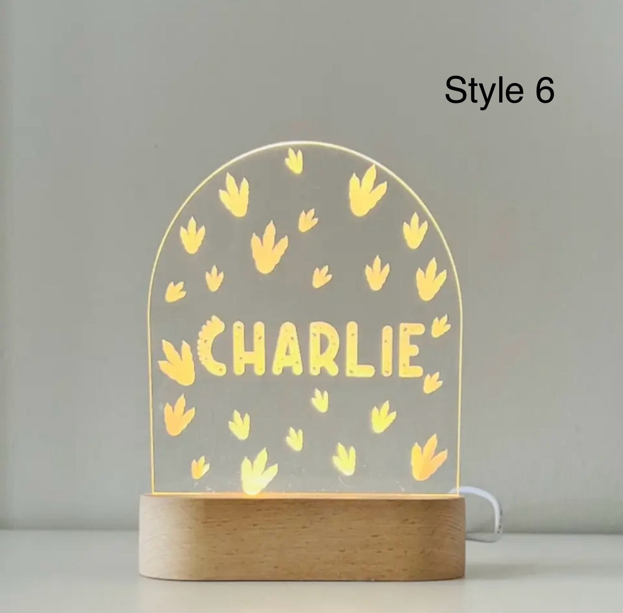 Custom Light Lamp • Personalized LED Night Light for Children's Nursery