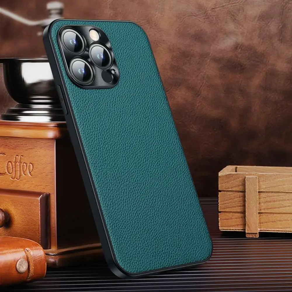 Genuine Leather Case For iPhone 14 Pro Max Case •  Luxury Phone Case • Gift for Him •. Gift for Her