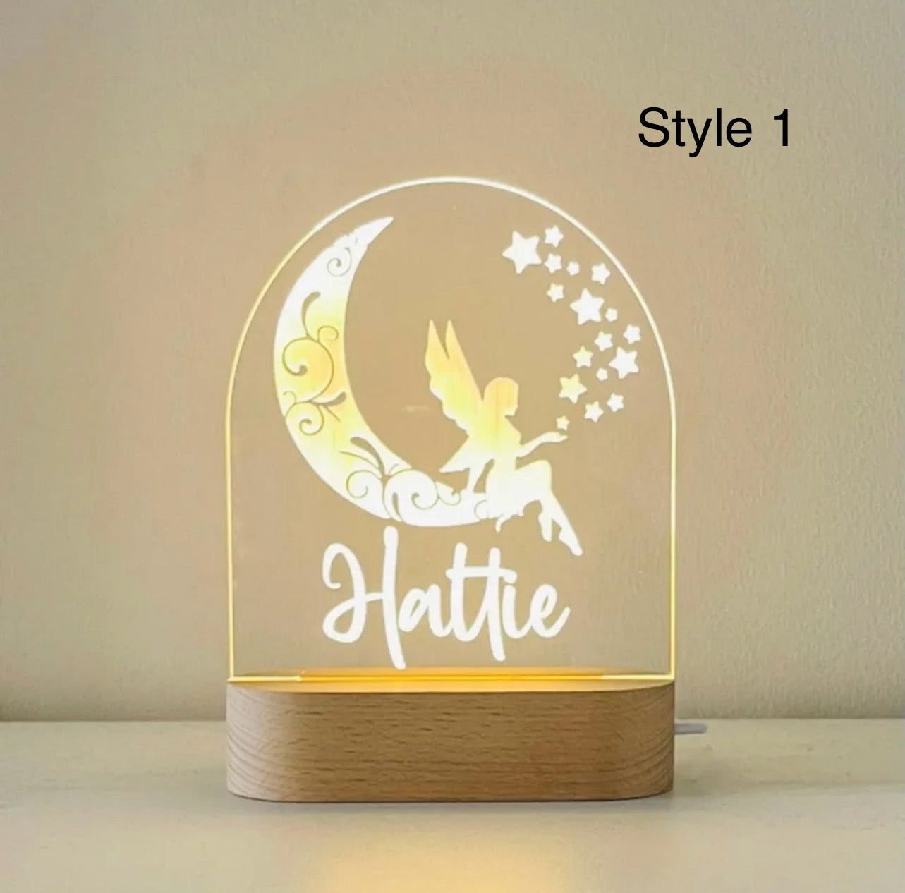 Custom Light Lamp • Personalized LED Night Light for Children's Nursery