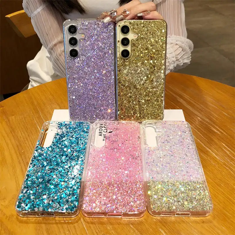 Luxury Glitter Soft Silicone Case for Samsung Galaxy S24 ULTRA S23 PlUS • Samsung Phone Cover