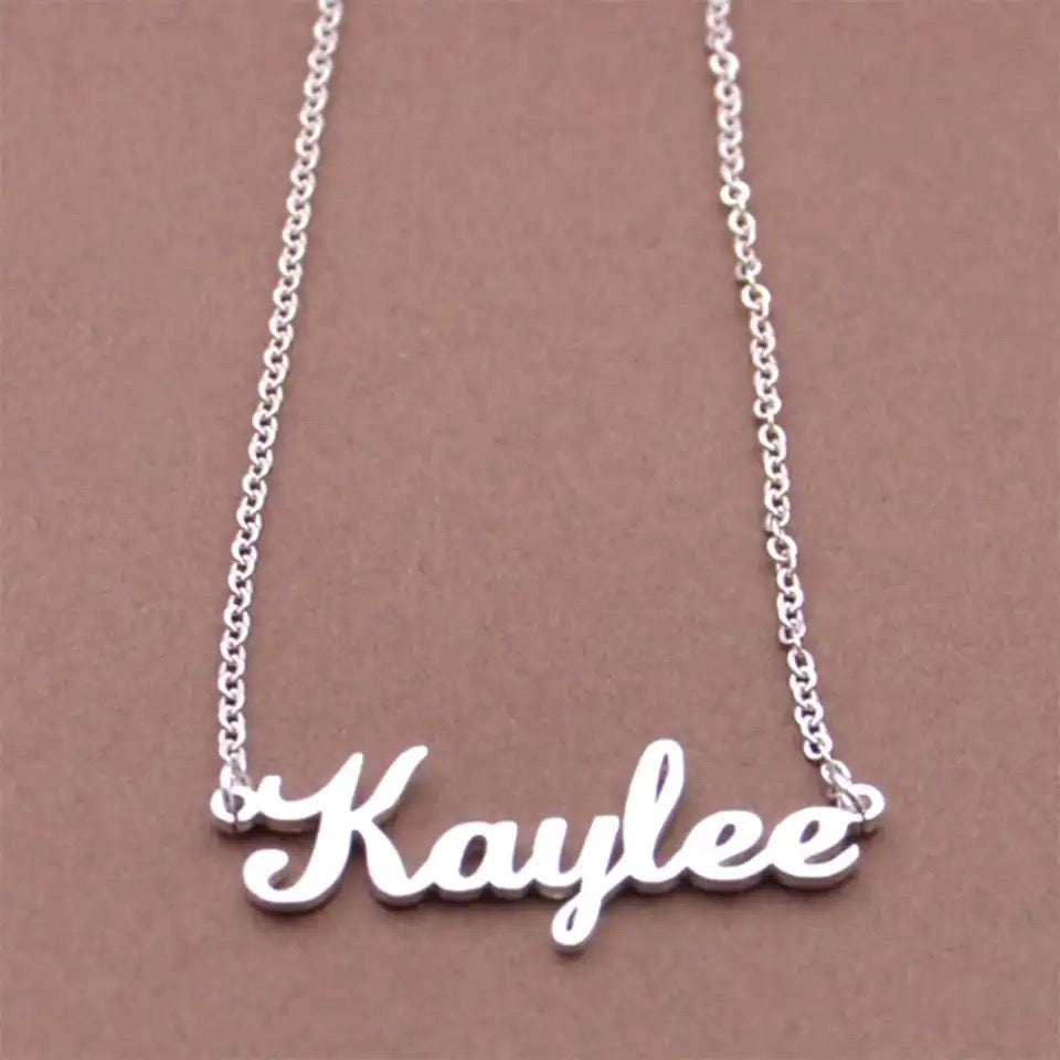 Custom Name Necklace for Women • Personalized Nameplate Necklace • Custom Stainless Steel Necklace • Gift for Mother, Daughter, Wife • Birthday Gift